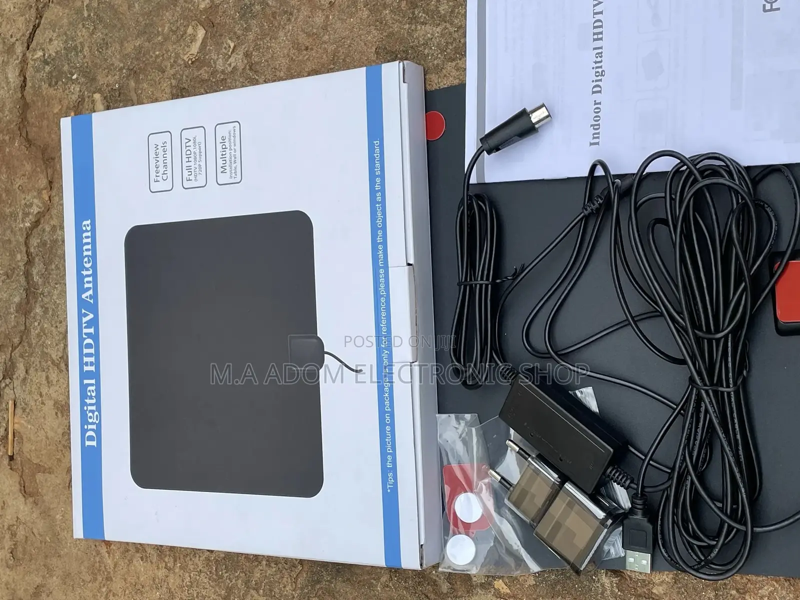Freeview Indoor Digital Antenna With Booster (5v)