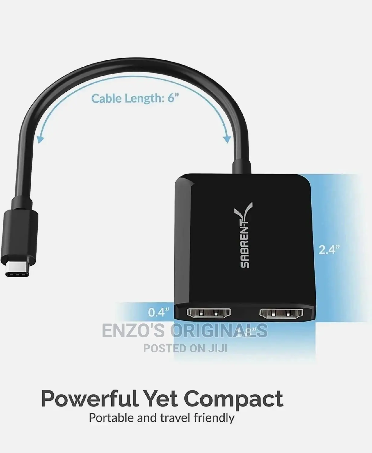 Usb-c To Dual Hdmi Multiple Display Adapter Sabrent Branded