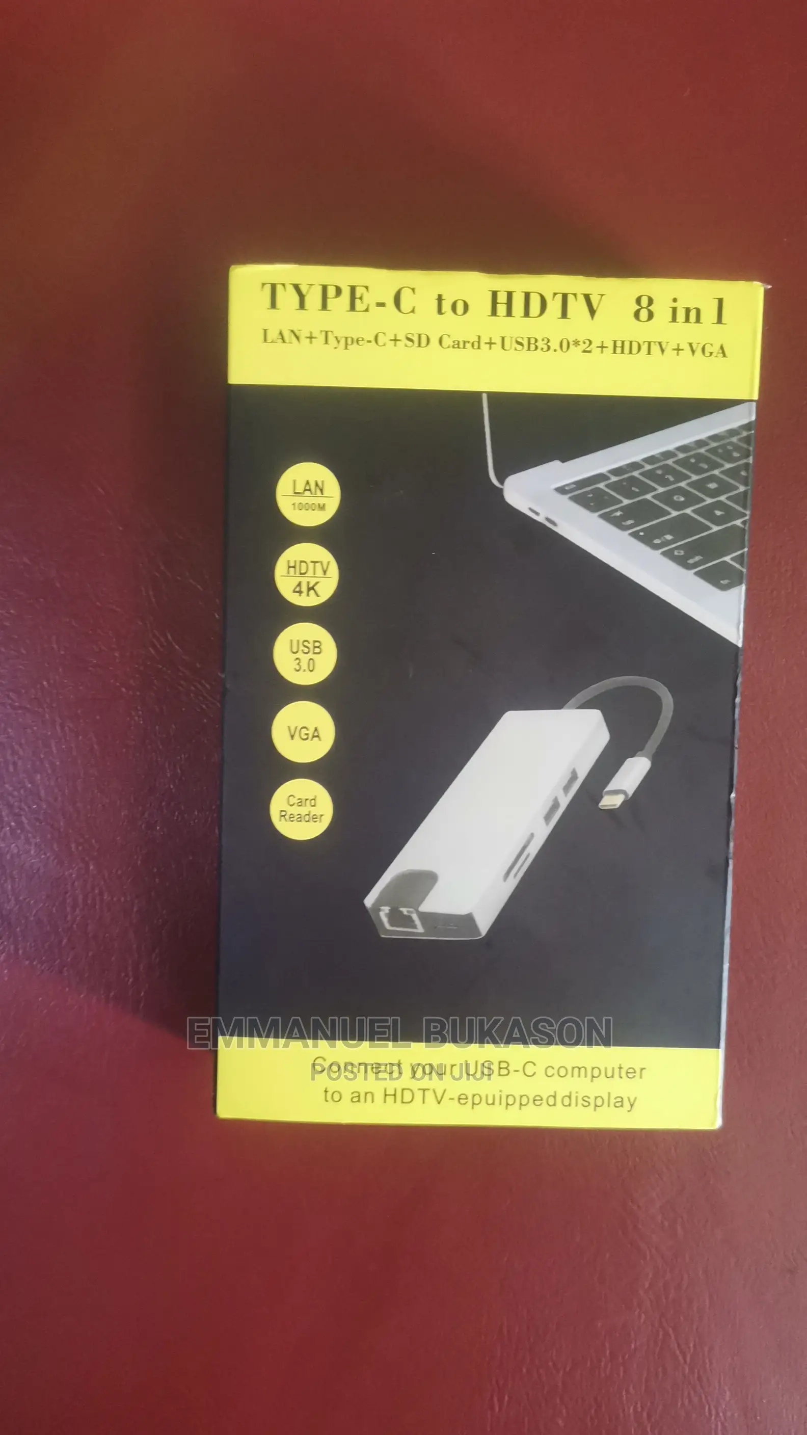 Tyoe C 8 in 1 Adapter With VGA