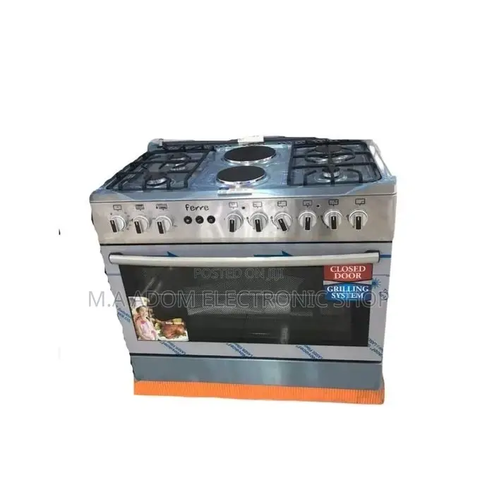 2 in 1 Ferre LPG Electric 6 Burner Cooker With Oven