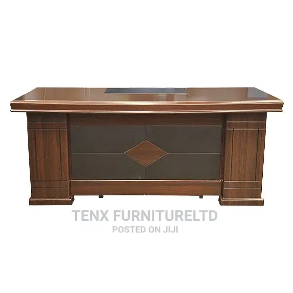 Executive Office Desk With (Cable Management Slots)Dark Brow