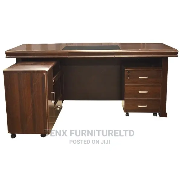 Executive Office Desk With (Cable Management Slots)Dark Brow