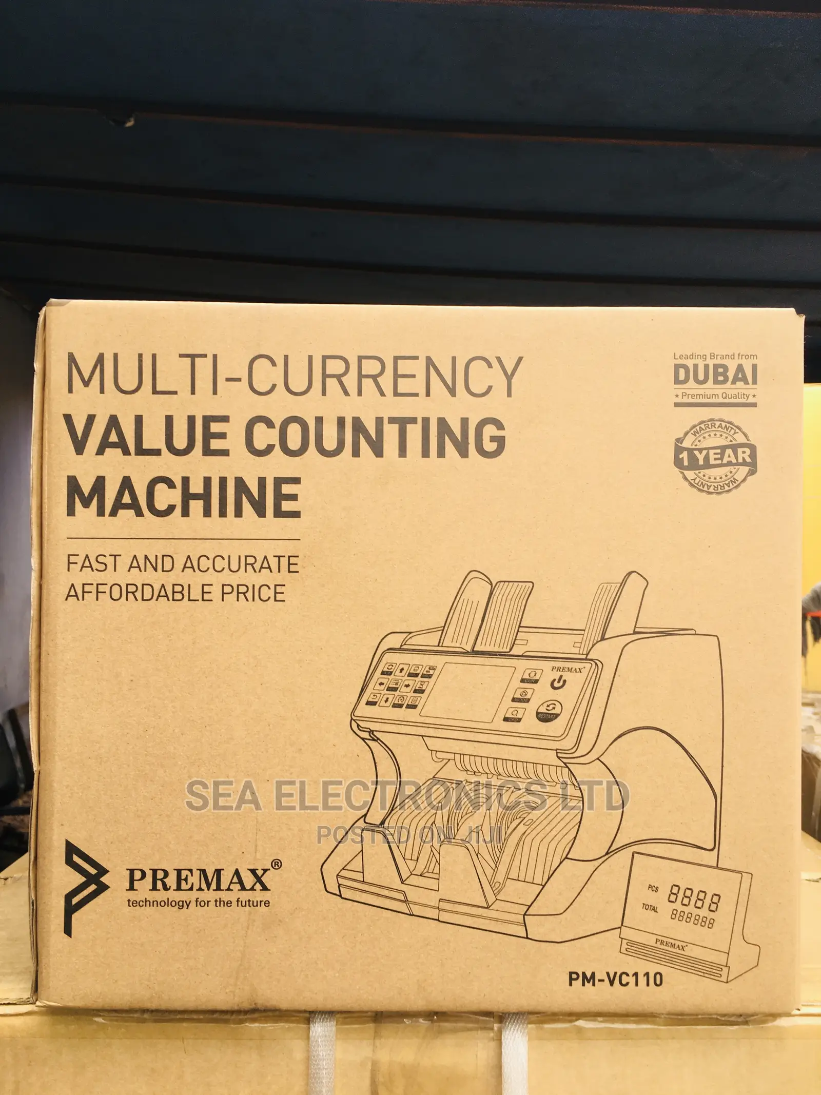 Money Multi-currency Value Counting Machine,