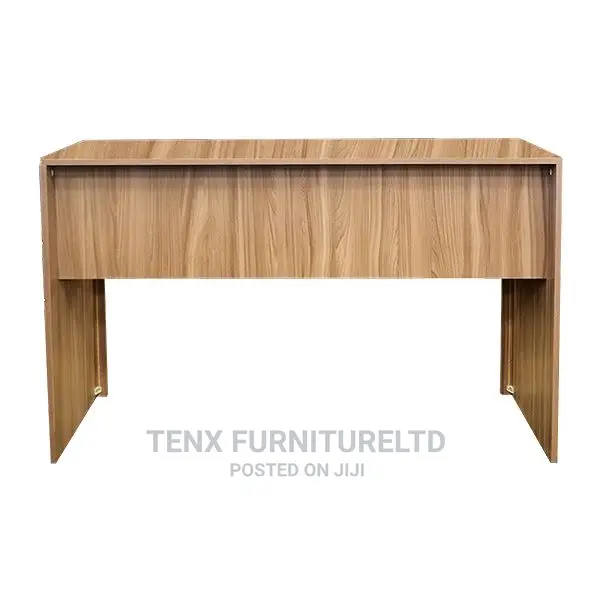 OFFICE DESK WITH (2 Drawers) and Silver Chrome Metal Handles