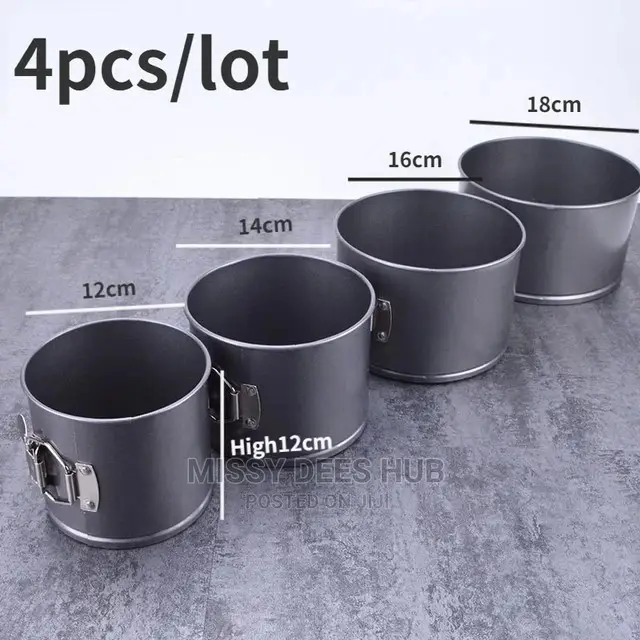 4pcs Tall Cake Pan Set