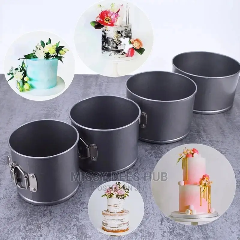 4pcs Tall Cake Pan Set