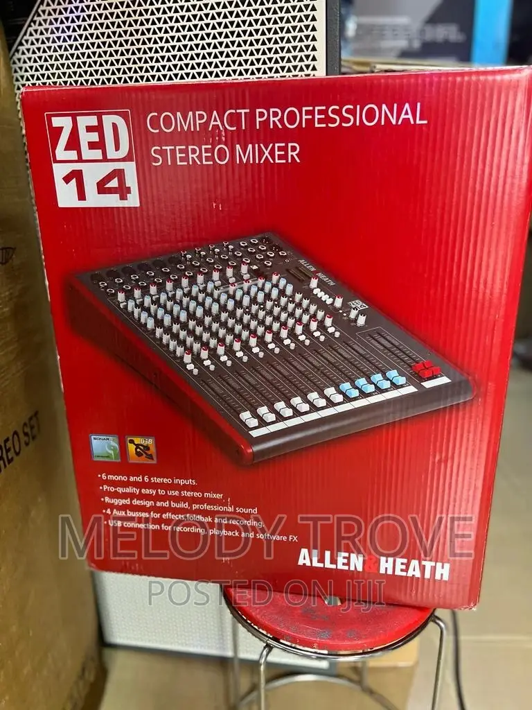 Allen And Heath Zed-14 Compact Professional Stereo Mixer