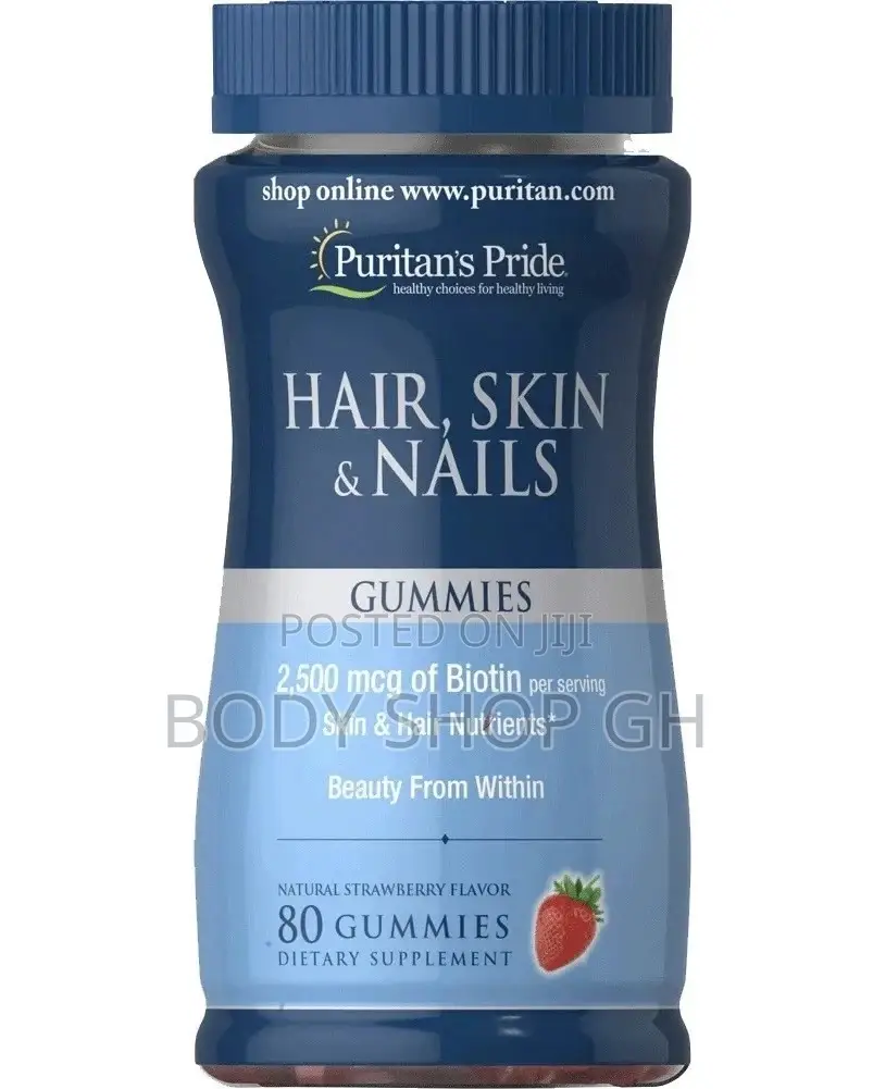 Puritans Pride Hair Beard Growth Gummies (Hair,Skin Nail)