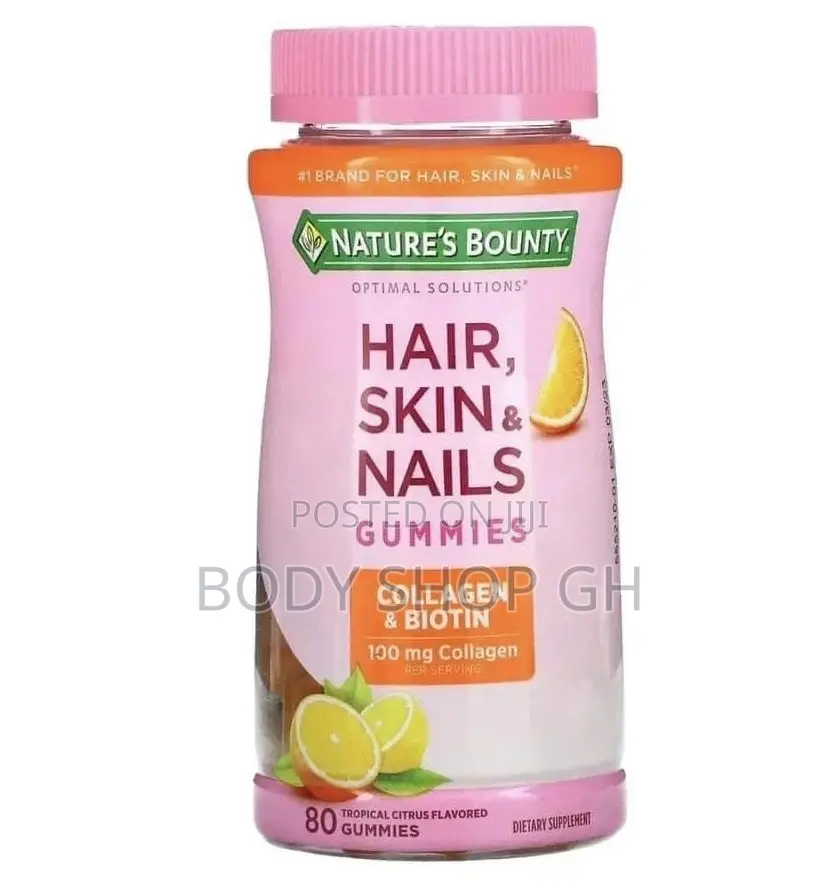 Nature’S Bounty Hair Growth Gummies ( Biotin + Collagen)