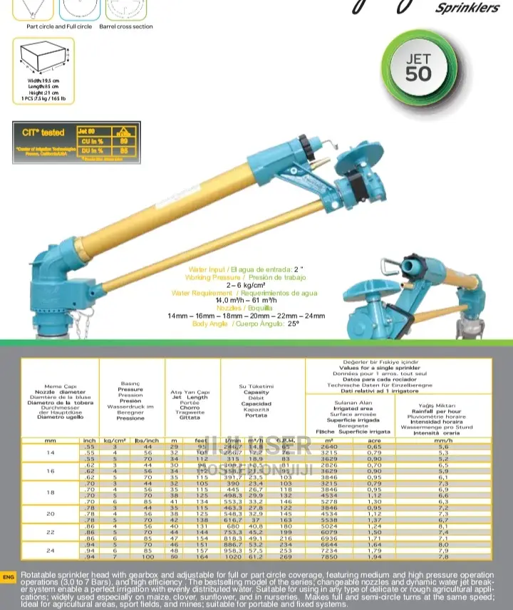 Jet50 Rain Gun Sprinklers