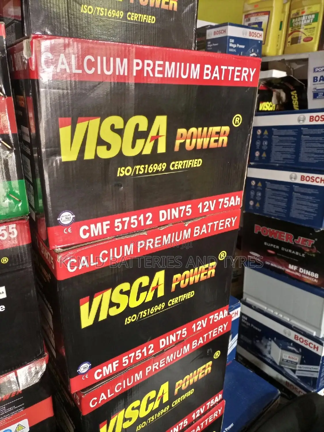13 Plates Visca Batteries 55ah 12V
