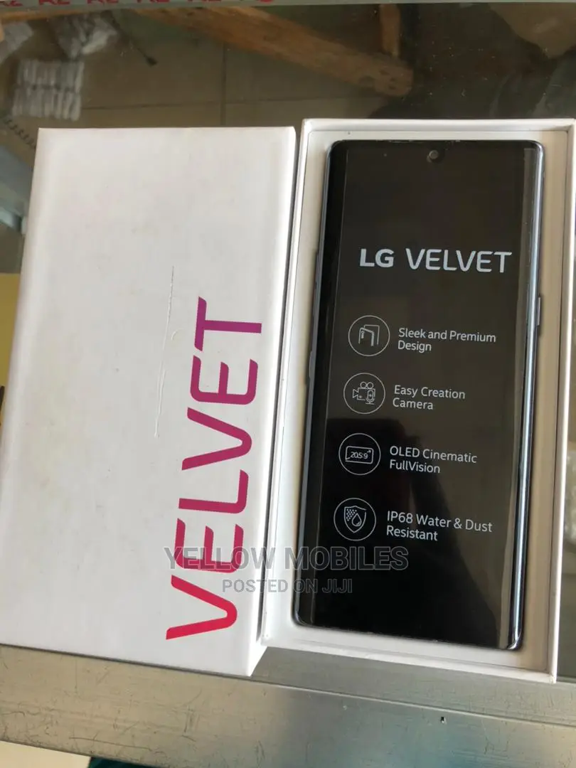 New LG Velvet 128 GB Black