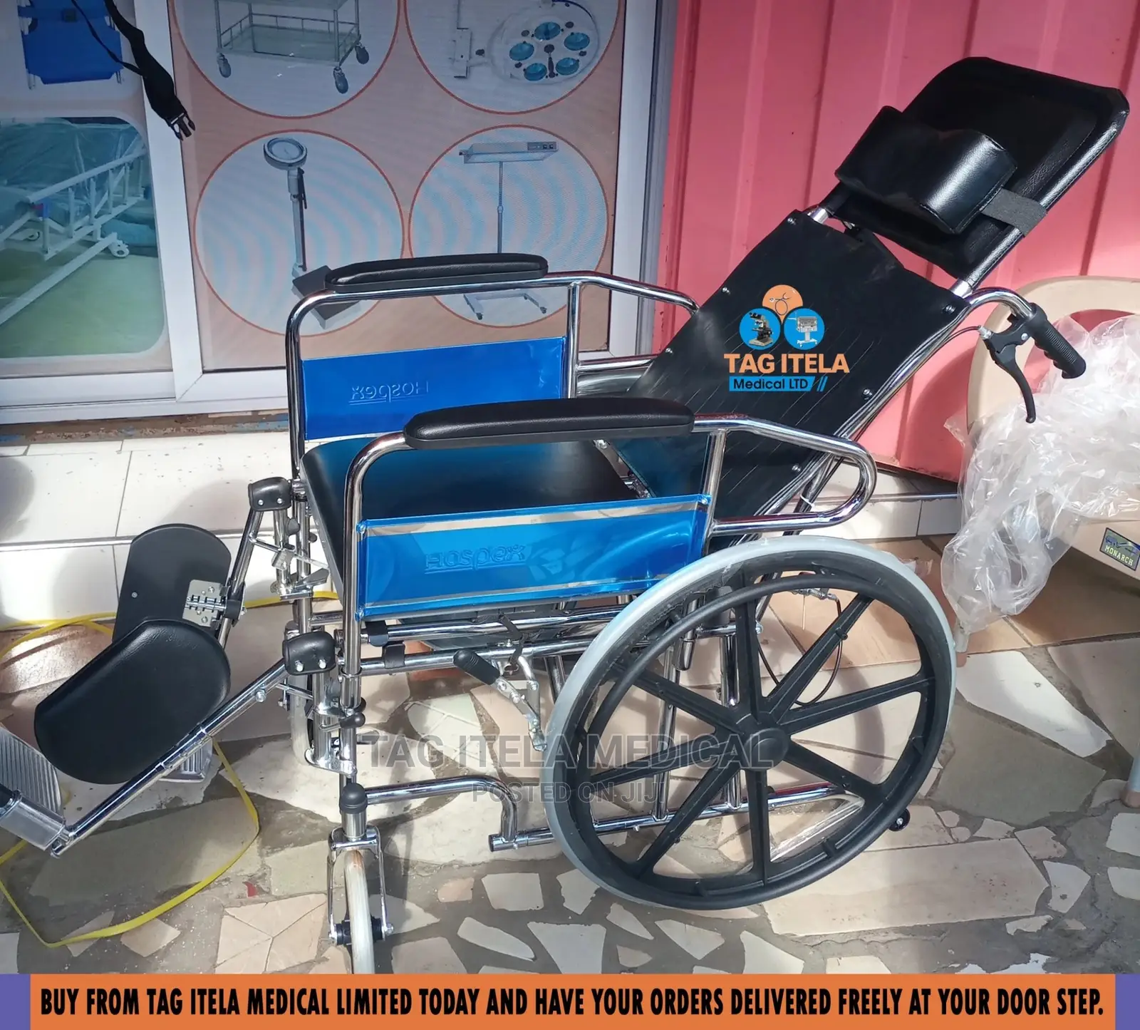 Wheelchair Commode (Adjustable Backrest)