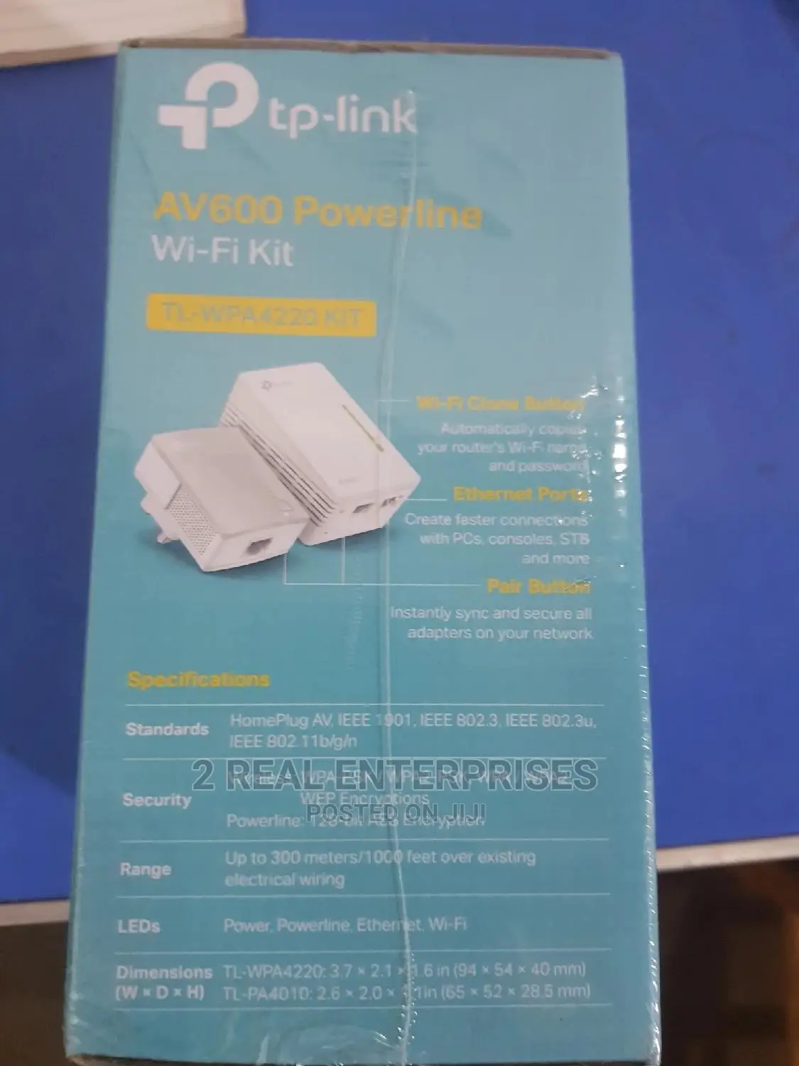 TP Link AV600 Powerline Wifi Kit TL-WPA4220 KIT