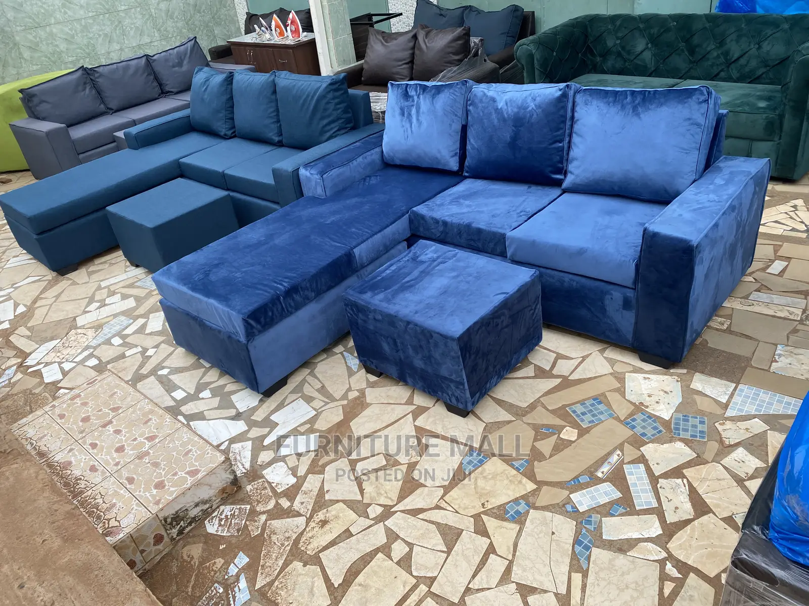 Quality Sued L Shaped Sofa For Sell. Free Delivery