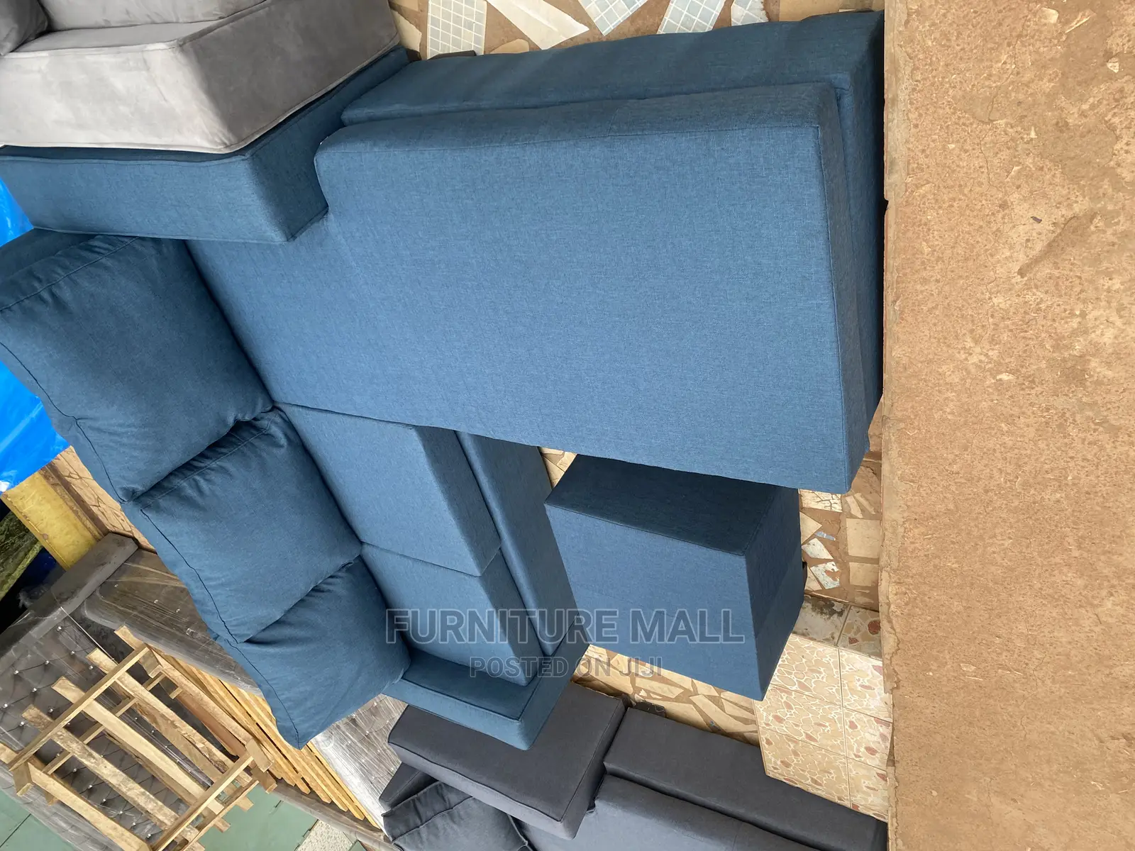 Blue Black Sofa Bed Free Delivery 