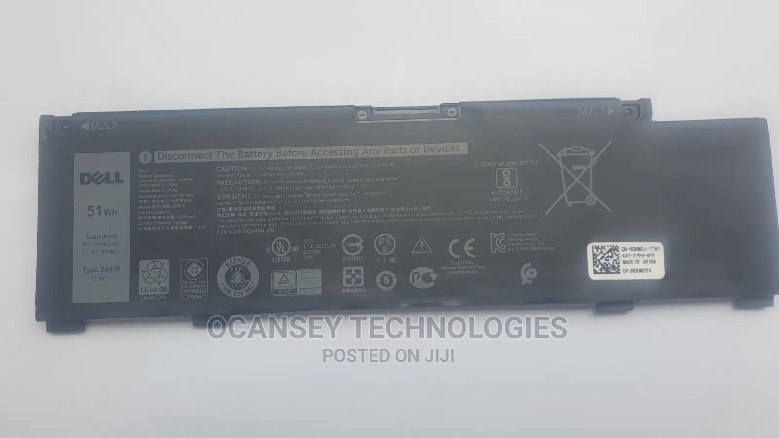 Original Dell 266J9 Battery for Inspiron 5490 G3 3500 3590