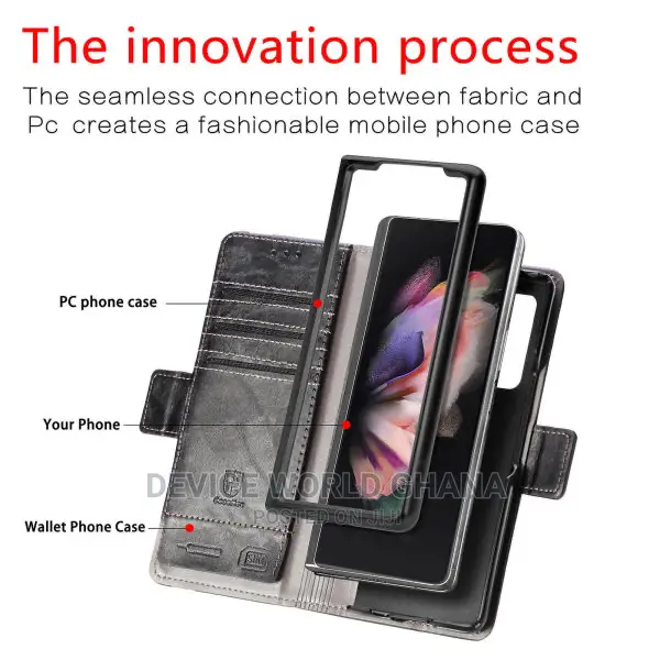 Caseneo Leather Flip Case Samsung Z Fold 3