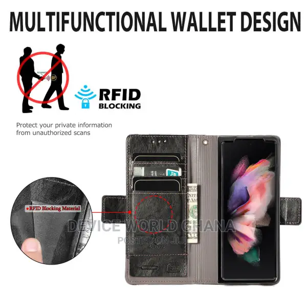 Caseneo Leather Flip Case Samsung Z Fold 3