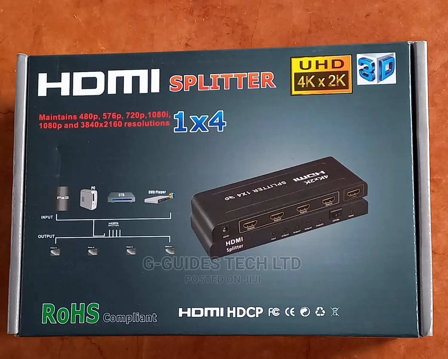 4-Port Hdmi Splitter 3d , Hdmi 4-Port Splitter