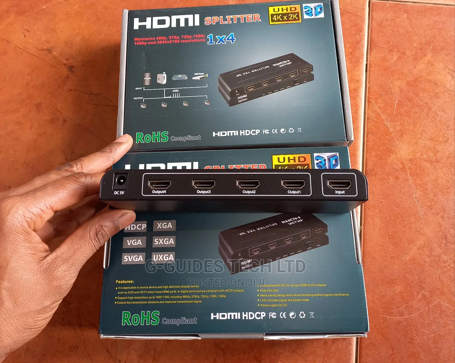 4-Port Hdmi Splitter 3d , Hdmi 4-Port Splitter