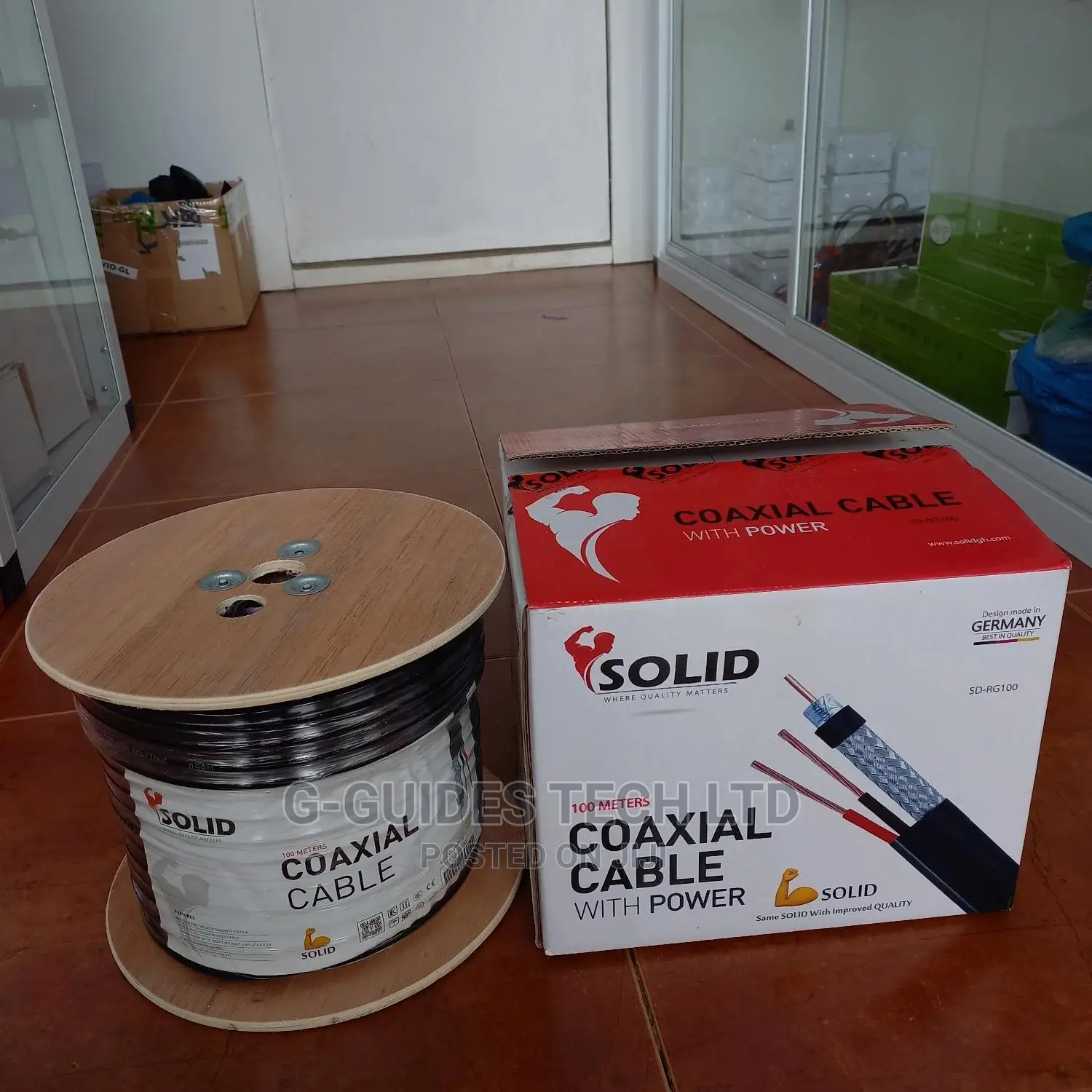 GHT Rg59 Coaxial Cable With Power Cable 100m