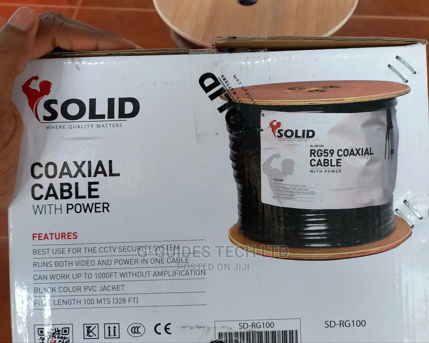 GHT Rg59 Coaxial Cable With Power Cable 100m