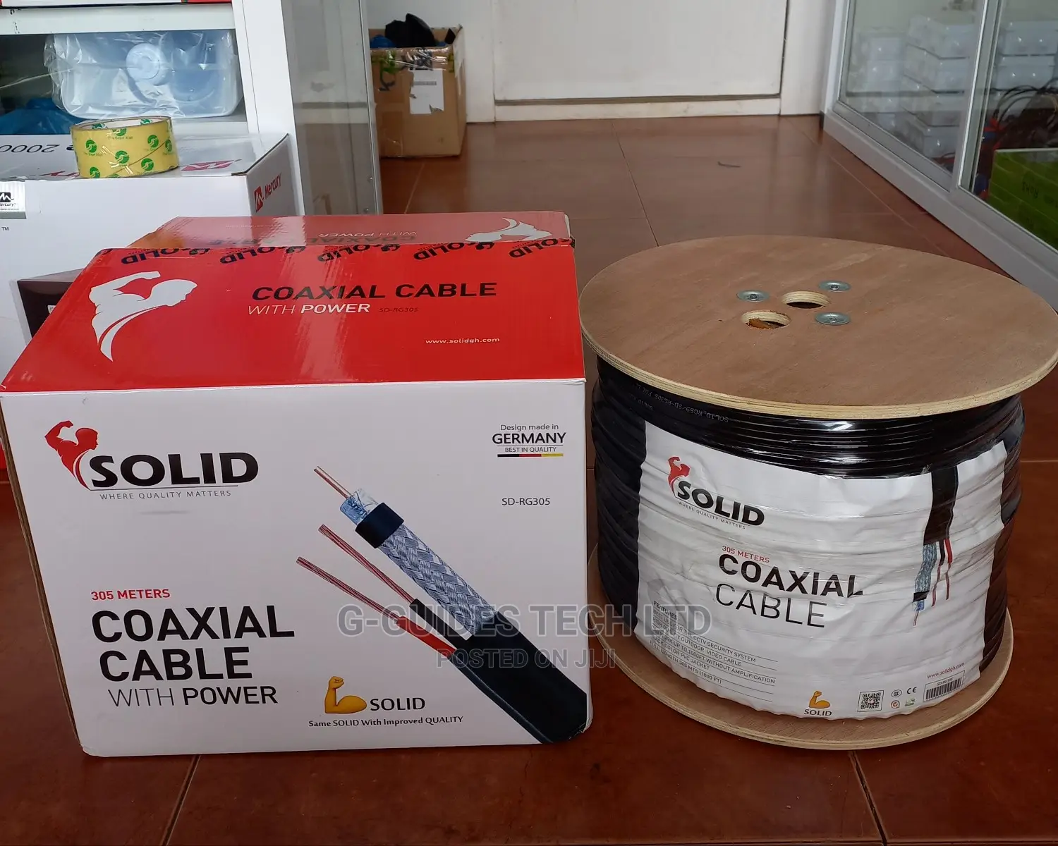 Rg59 Coaxial Cable With Power Cable 305m