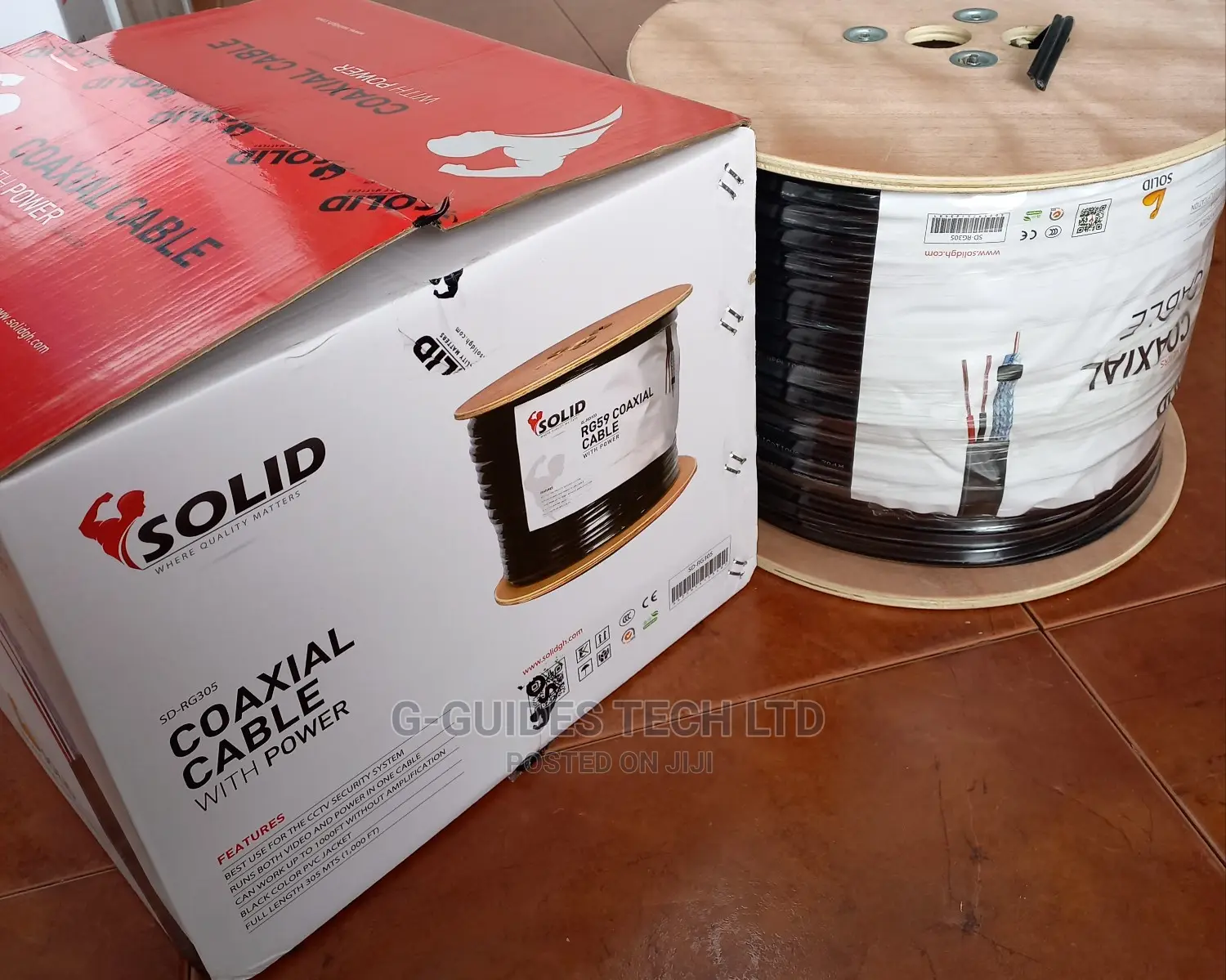Rg59 Coaxial Cable With Power Cable 305m