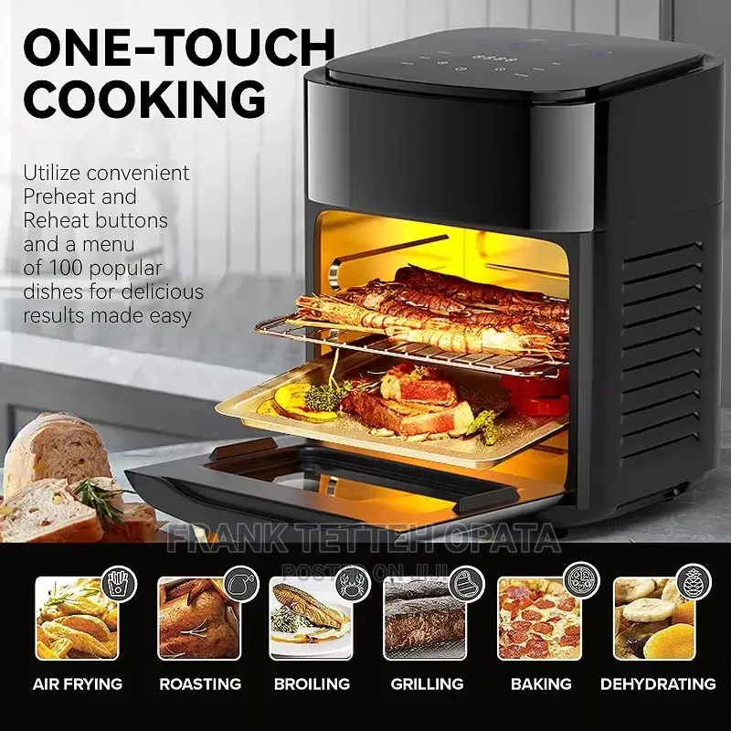 Toni 15L Air Fryer Oven With Vegetable Dehydrator