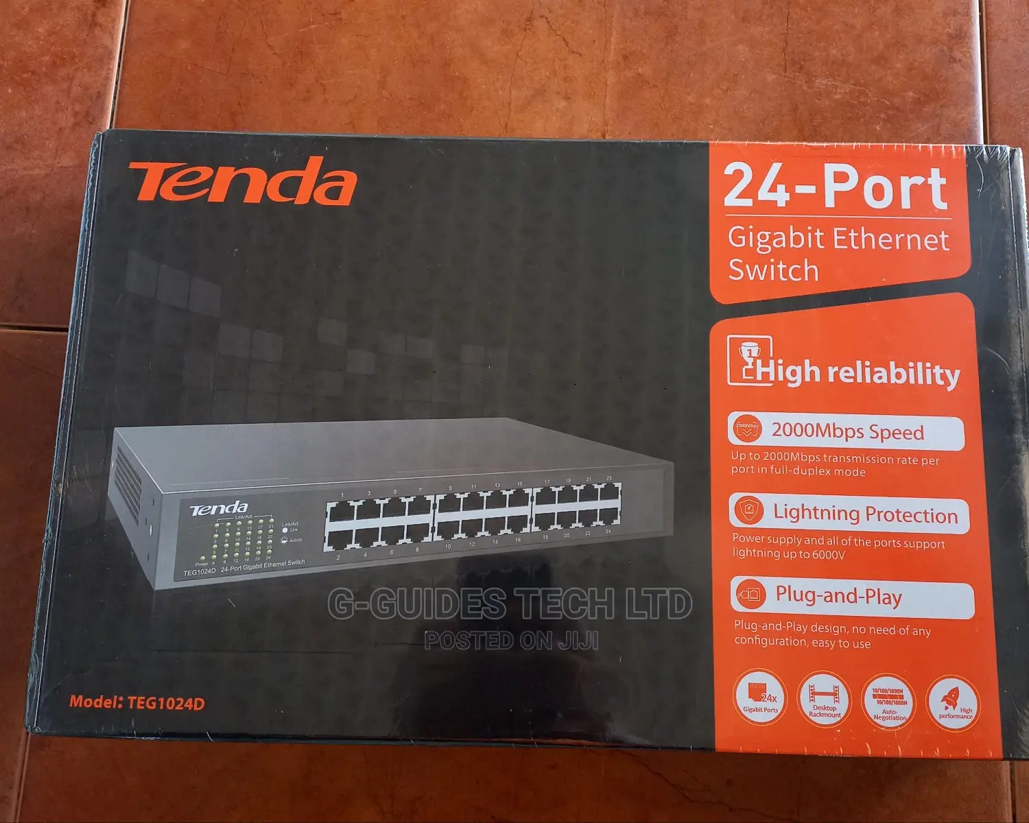 Tenda 24port Gigabit Switch, 24-Port Gigabit Ethernet Switch