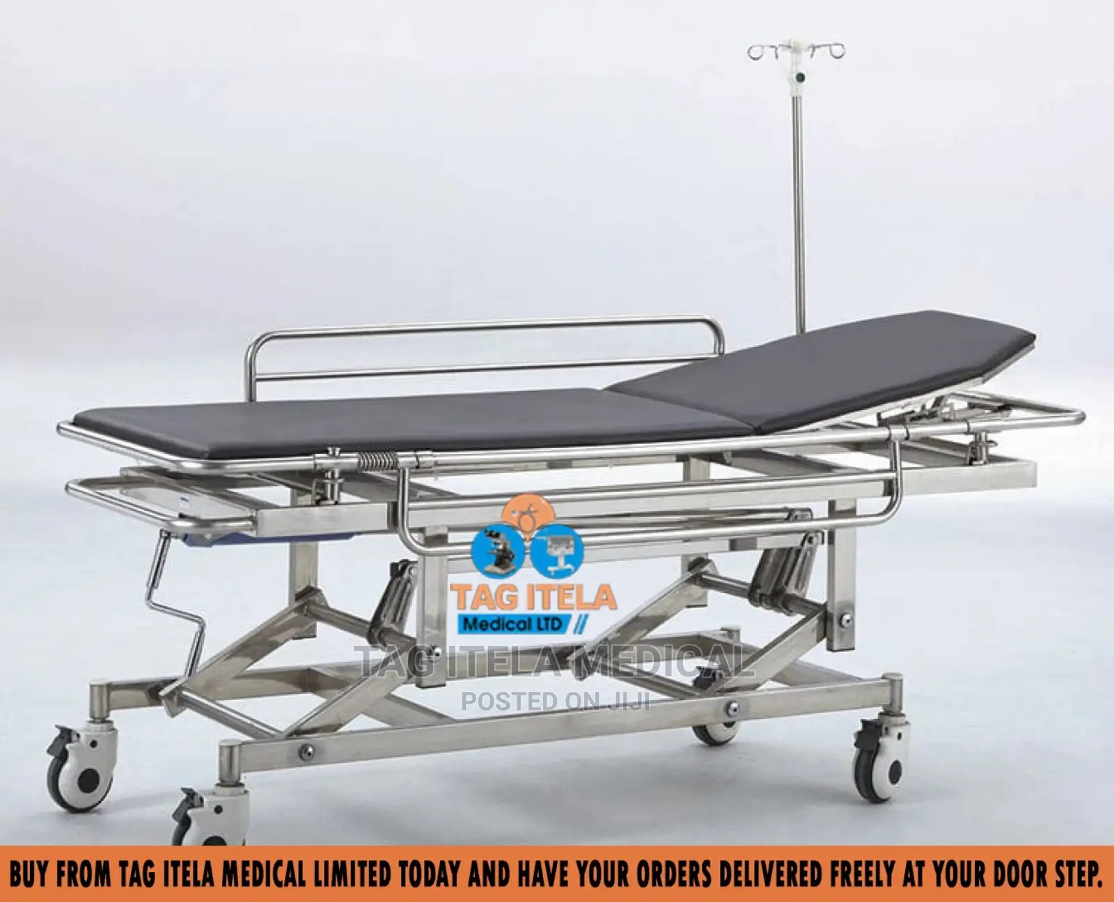 Patient Trolley (Adjustable Height)