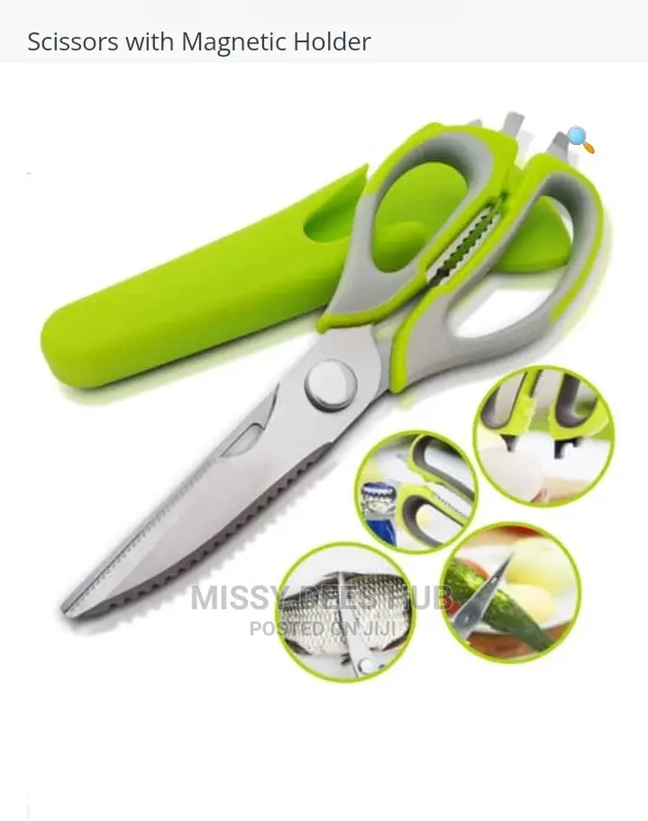 Kitchen Scissors With Magnetic Holder