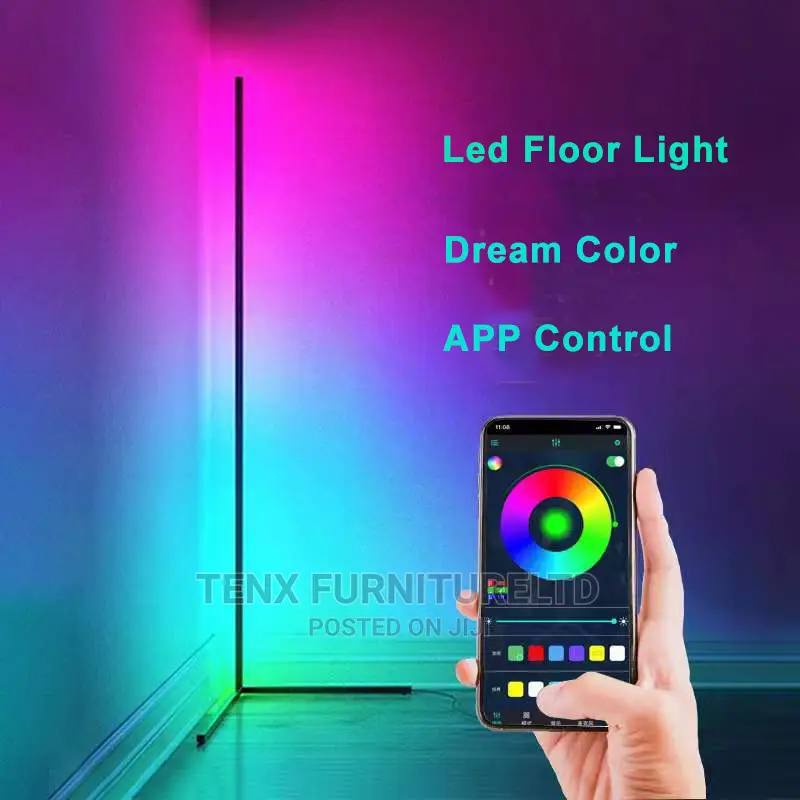 Floor Lamp (Led Rgb With Remote Control)