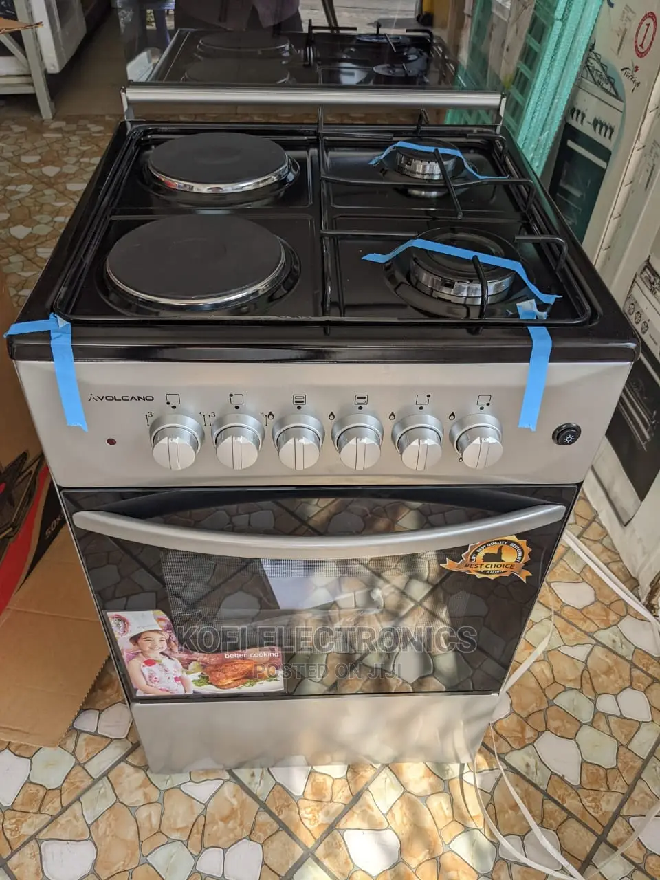 Volcano Gas And Electric Cooker(2+2)-size 50x50