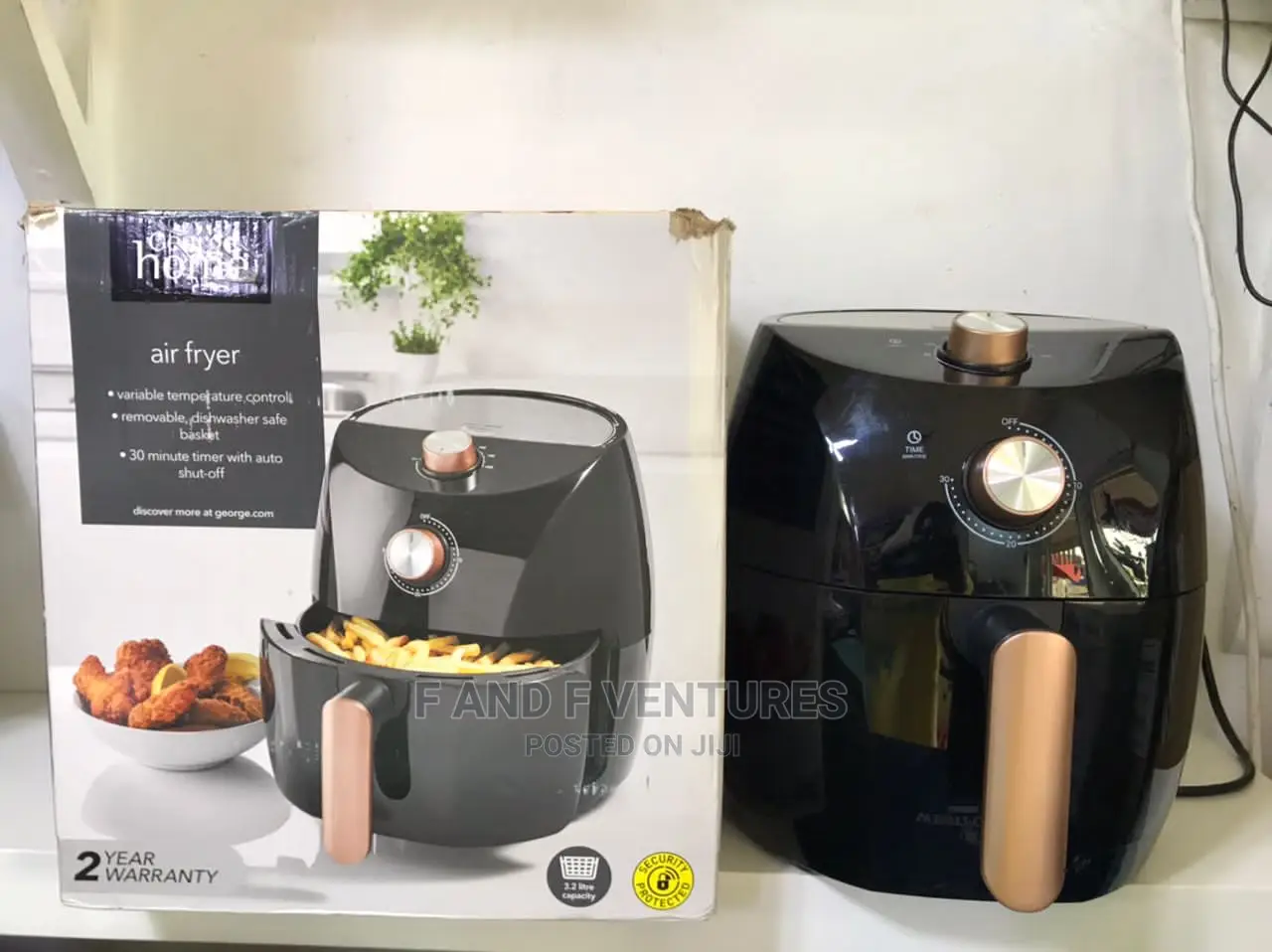 Gold Handle Air Fryer- George Home UK