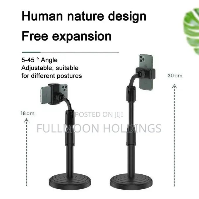 Mobile Phone Table Top Stabilizer, Holder. Adjustable 360°