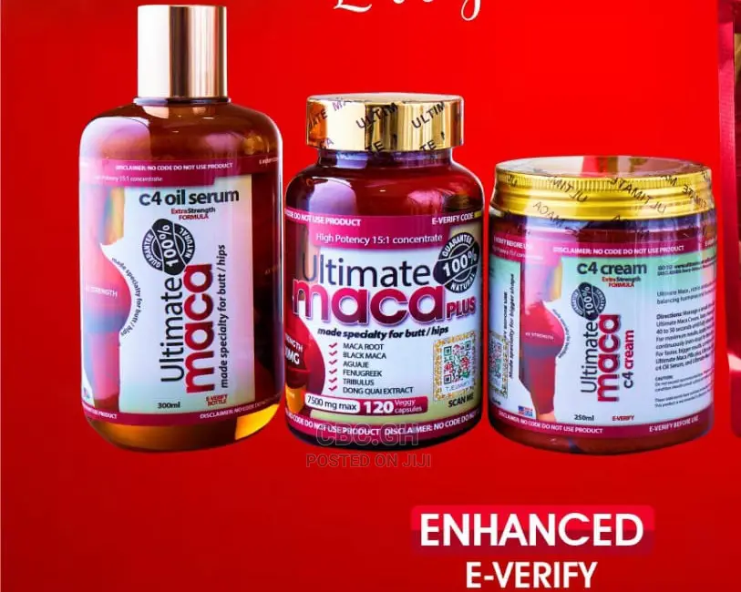 Ultimate Maca Pills,Oil Serum and Cream Combo