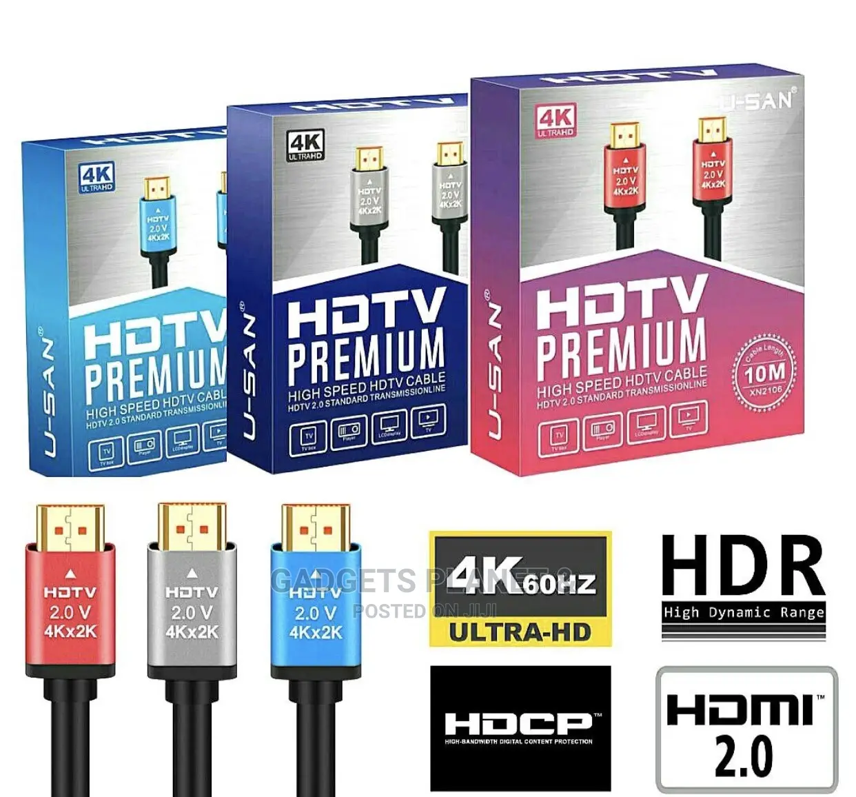 4K HDMI Male to HDMI Male Cable - 5m