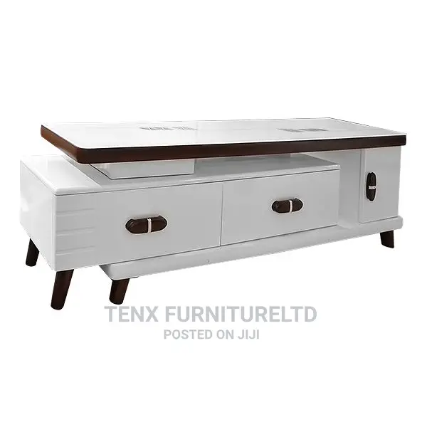 TV Stand (Extendable)With Glass Surface