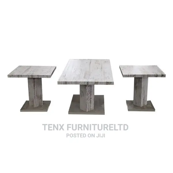 Coffee Table Set (3 in 1) Rustic White