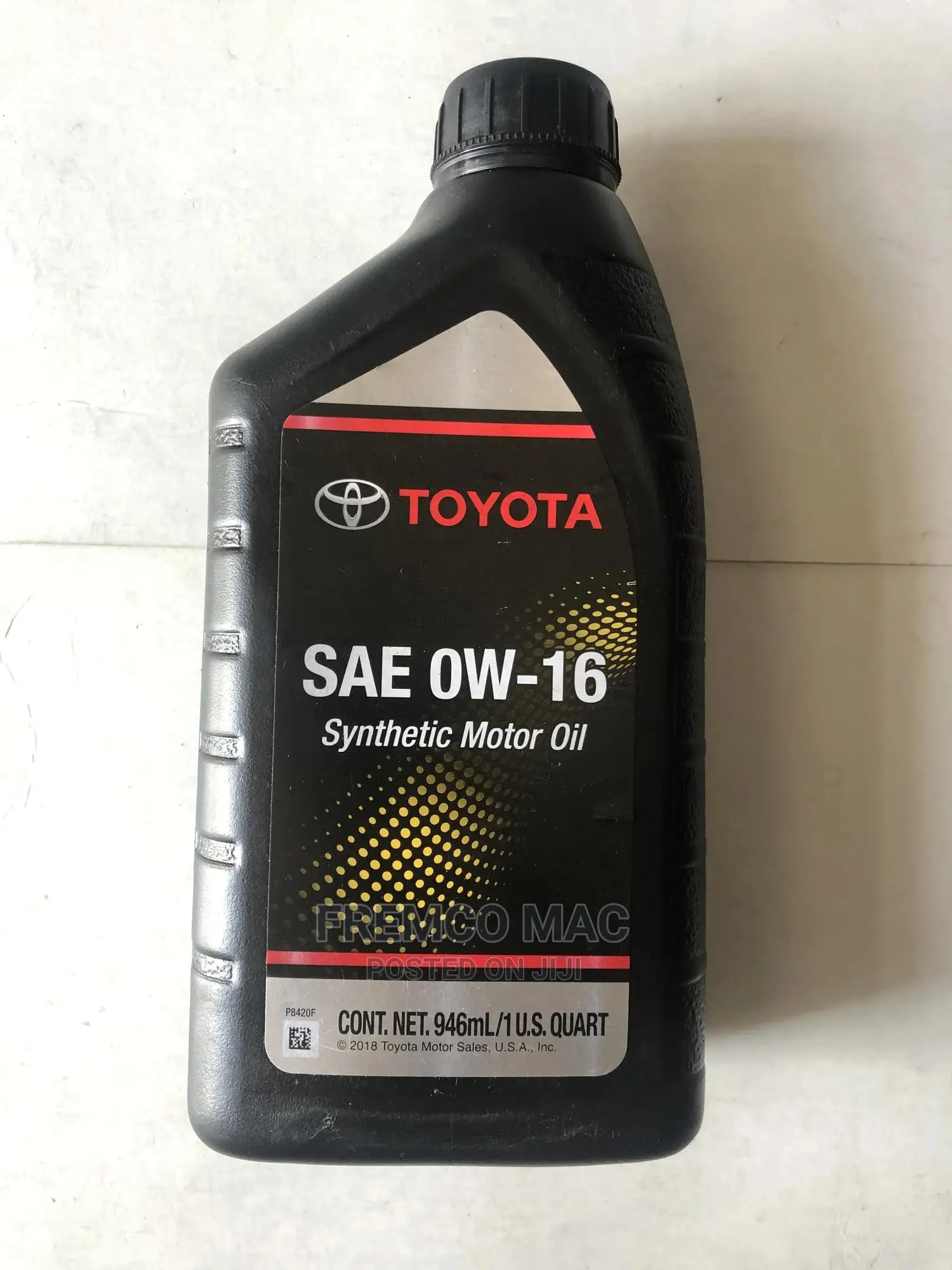 Genuine Toyota Synthetic Oil 0w-16