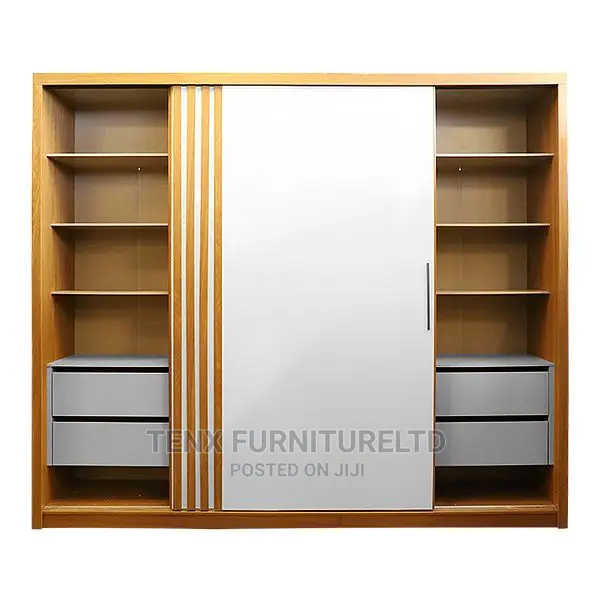 Wardrobe (Vertical Lines Design AND Hanging Rod )