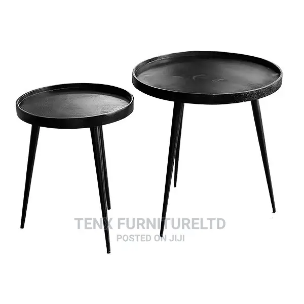 Side/End Table Set 2pc(Charcoal Black)