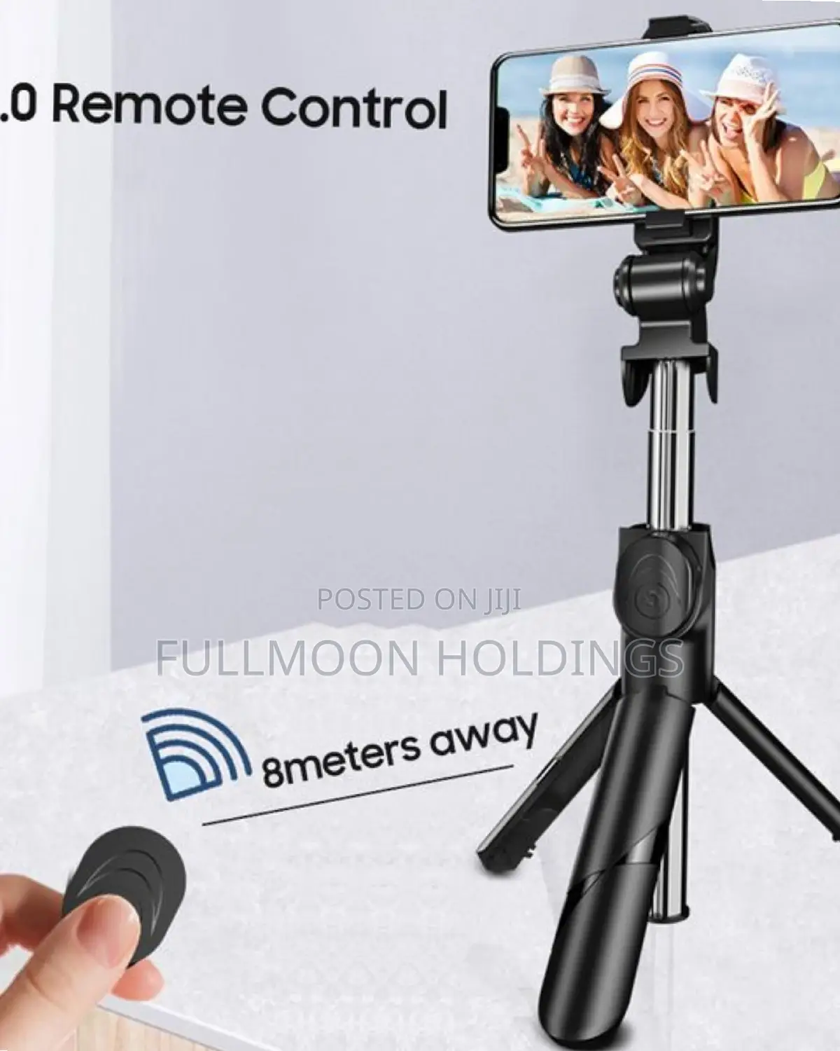 Wireless Bluetooth Selfie Stick - Black
