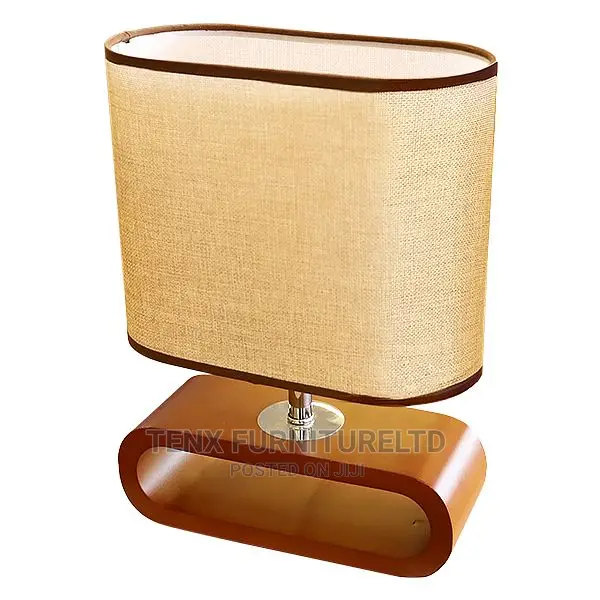 DESK LAMP 3 Oval Shape Design WOOD BASE