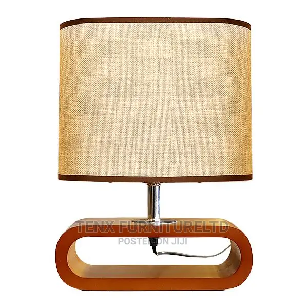 DESK LAMP 3 Oval Shape Design WOOD BASE