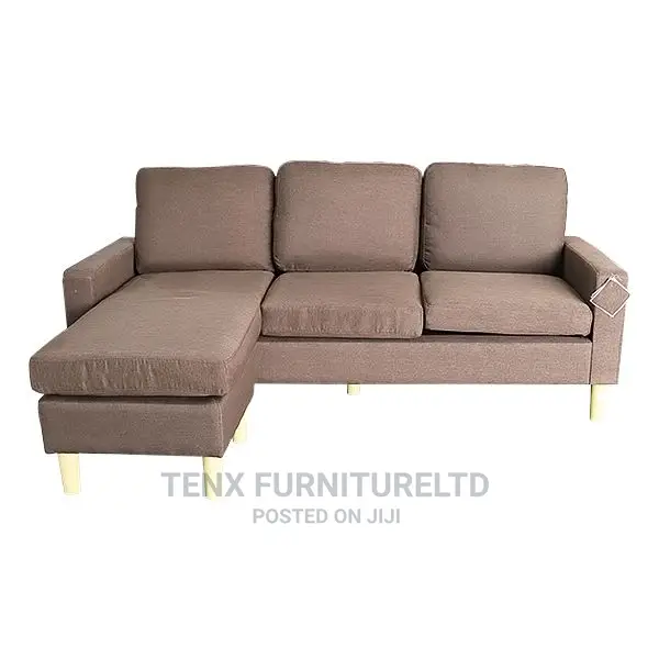 Sofa L-Shape (Brown/ Dark Grey/Black)