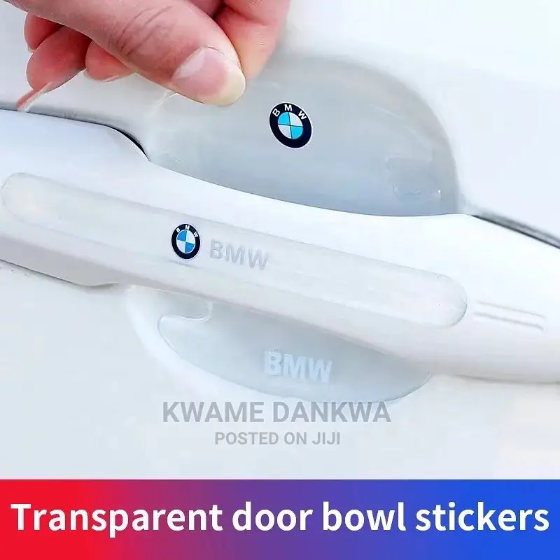Transparent Car Model Logo Door Handle Anti Scratch Stickers