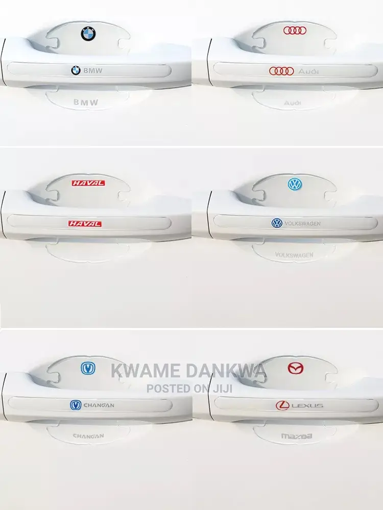 Transparent Car Model Logo Door Handle Anti Scratch Stickers